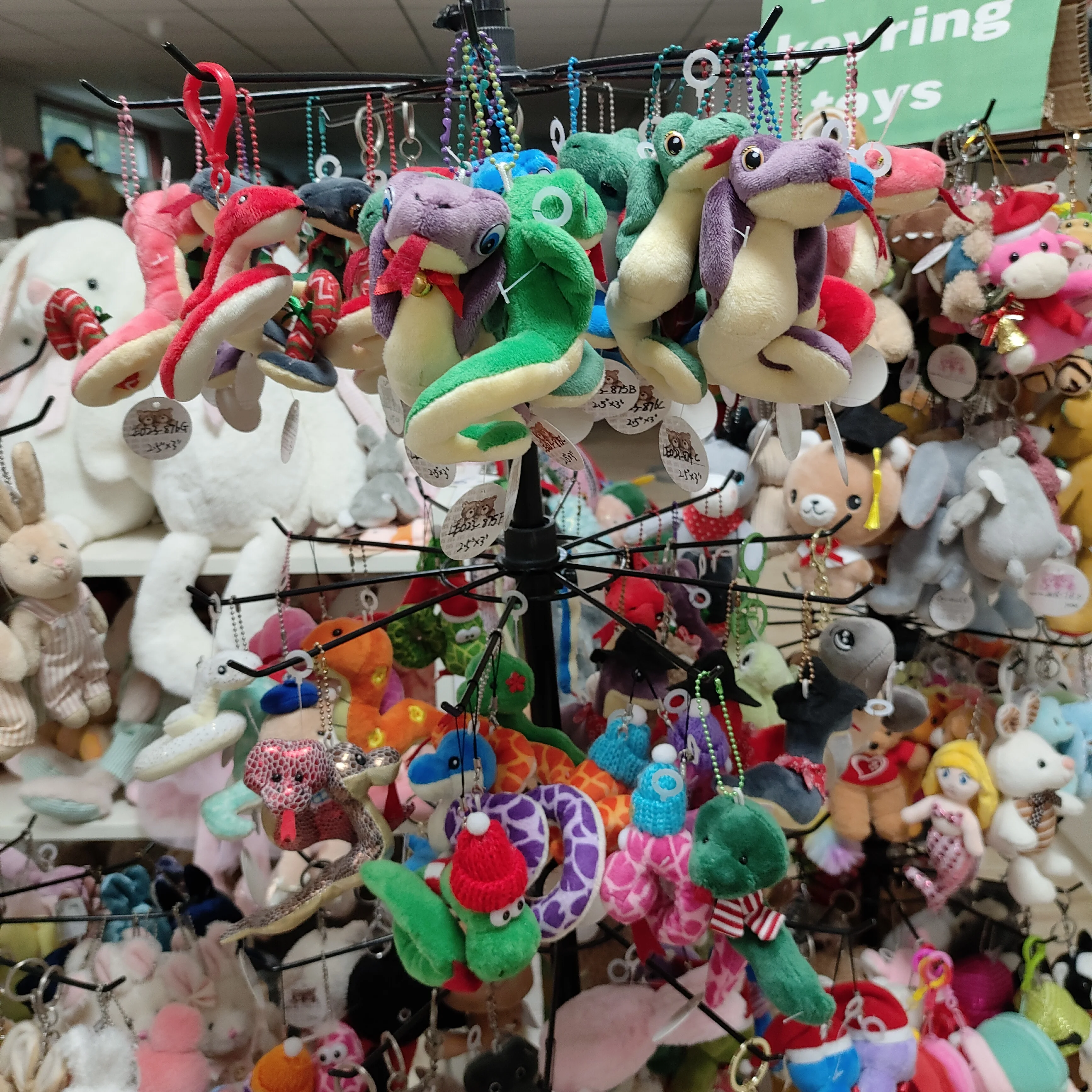 Factory Wholesale Plush Snake chain toy 2025 New Year Decoration Kawaii  colorful Snake Plush keychain Toys for baby toys