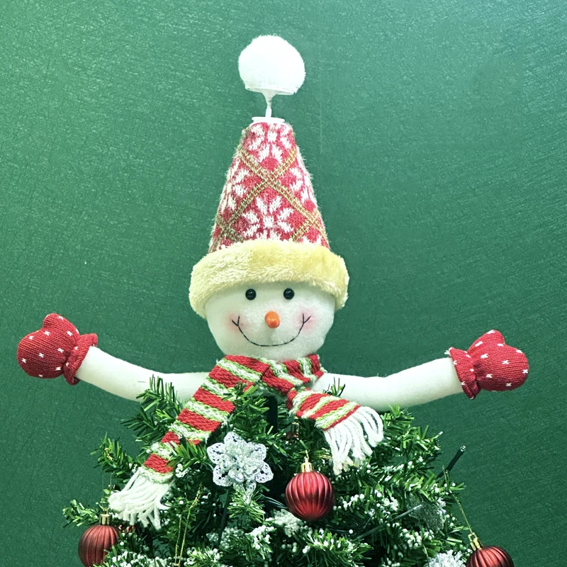 unique home holiday decoration merry led Christmas Tree with snowman