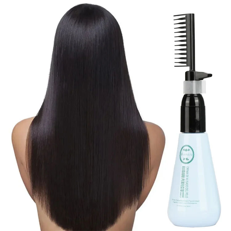 Выпрямляющий крем для волос с низким Moq 180 мл Оптовая продажа от производителя Rebonding Keratin крем для выпрямления волос с расческой