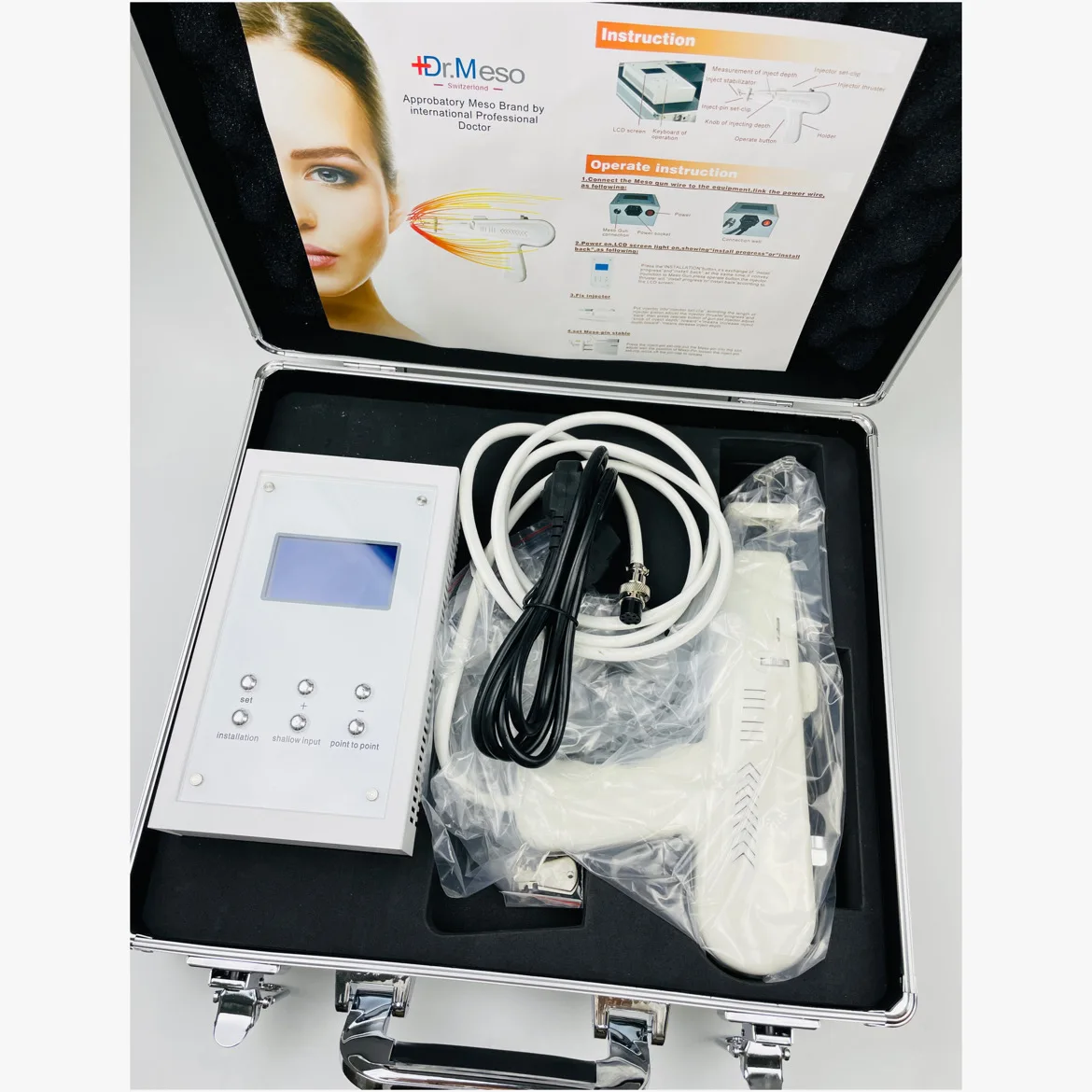Professional Injector Meso Gun Machine Skin Care Skin Booster Mesotherapy Gun