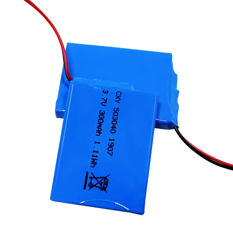 KC certification hot sale large supply 503040S 3.7V 300mAh 1.11wh rechargeable battery Lithium polymer