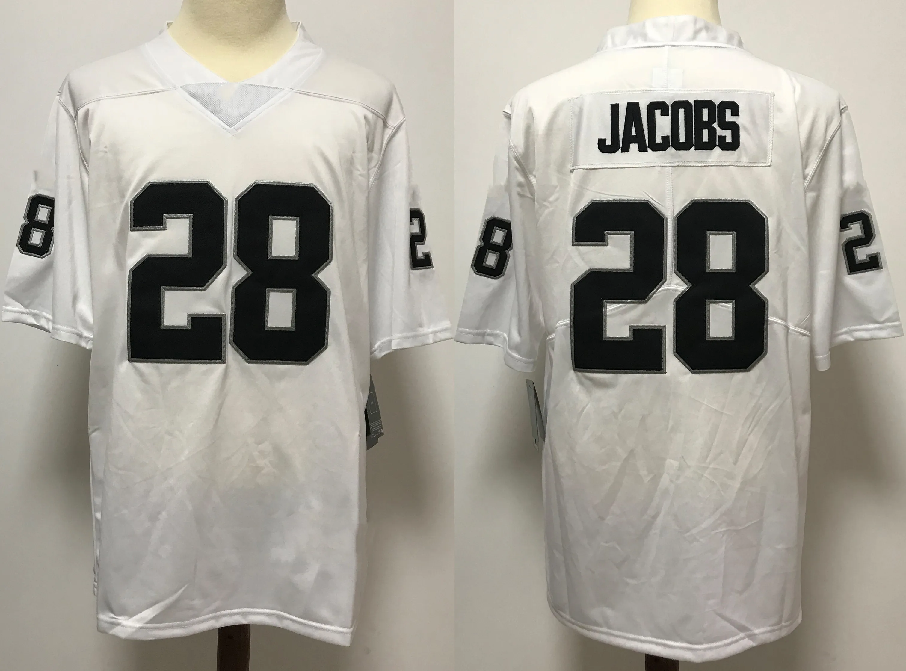 Wholesale Best Quality Custom Las Vegas Stitched American Football Jerseys 28 Jacobs 83 Waller 34#