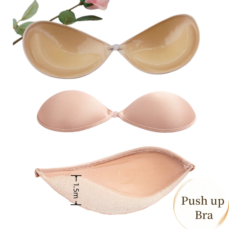 Thickness  strong sticker reused  push up silicone invisible nipple  bra