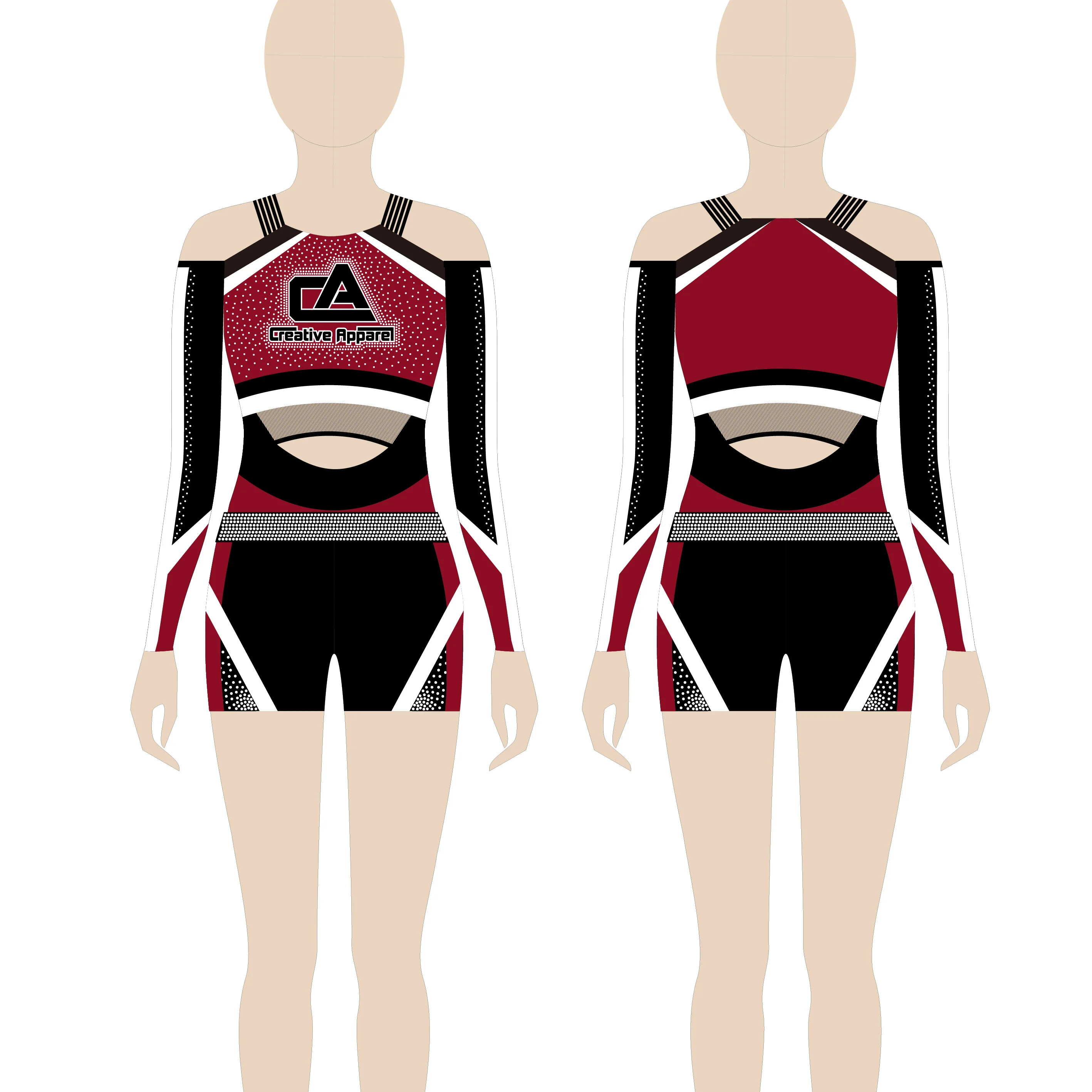 OEM all star cheerleader cheerleading uniform apparel design