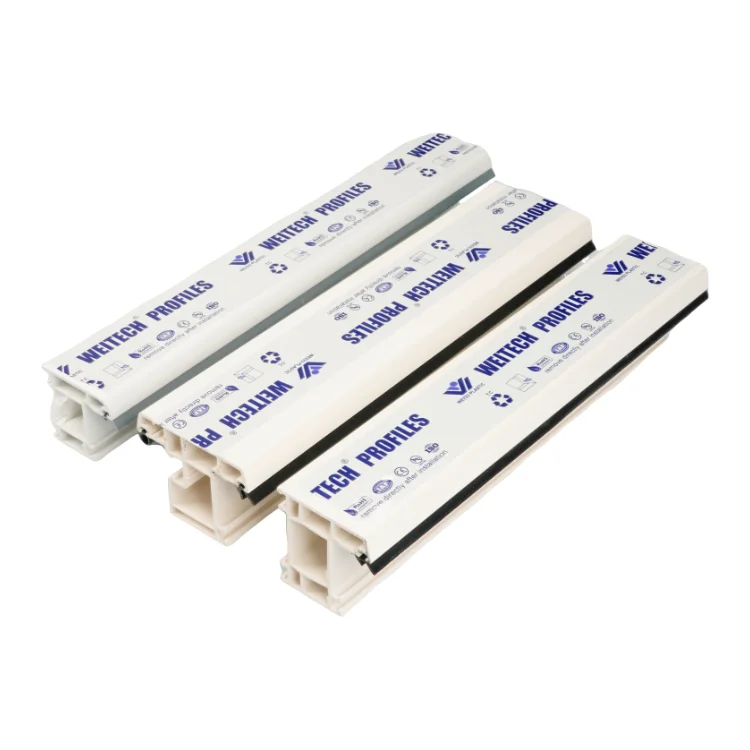 Anti-uv 3 track frame sliding window and door upvc profiles from China top manufacturer