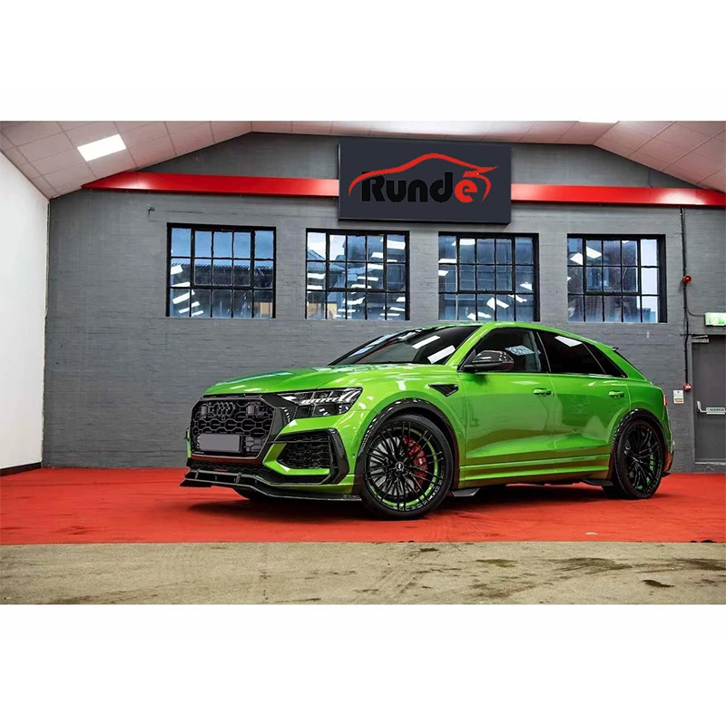Runde Exclusive Sales Dry Carbon Fiber Kit For Audi RSQ8 ABT Dry Carbon Fiber Body Kit Front Lip Grille Trims Spoiler