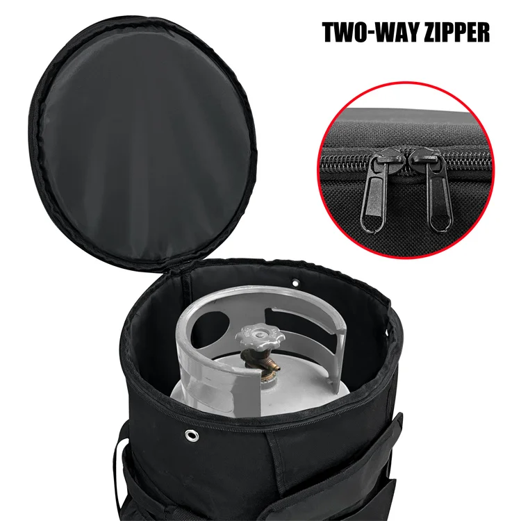 Mydays Outdoor Custom Heavy Duty 600D Oxford Gas Propane Tank Storage Cover Protector With Anti-slip Bottom Feet