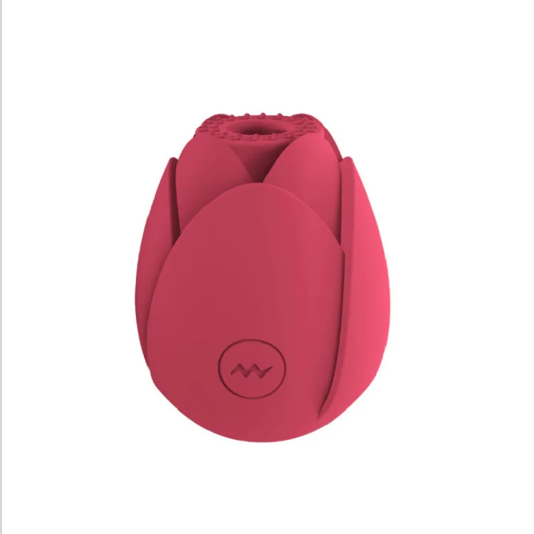 Manufacturer Wholesale Red Cute Yoni rose suction vibrator pink flower vibrator rose vibrator sex toy