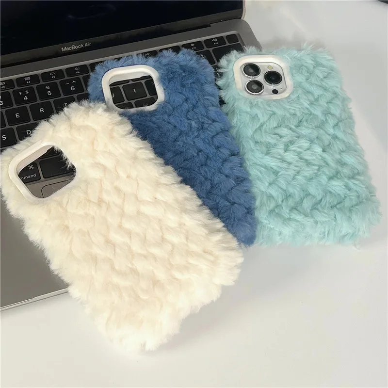 wholesale price soft fur mobile accessories phone case for iphone xr xs max 11 12 13 14 pro