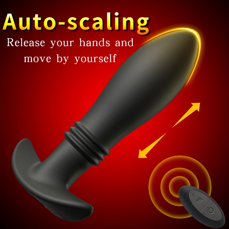 Clit Pussy Vaginal Massager Remote Wearable Butt Plug Stretch Expander Anal Plug Vibrator For Men Women