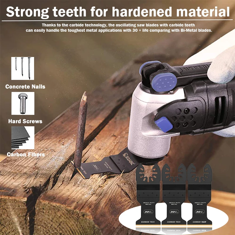 Carbide Teeth Oscillating Multitool Saw Blade for Wood Metal Hard Material Oscillating Multi Tool Blades