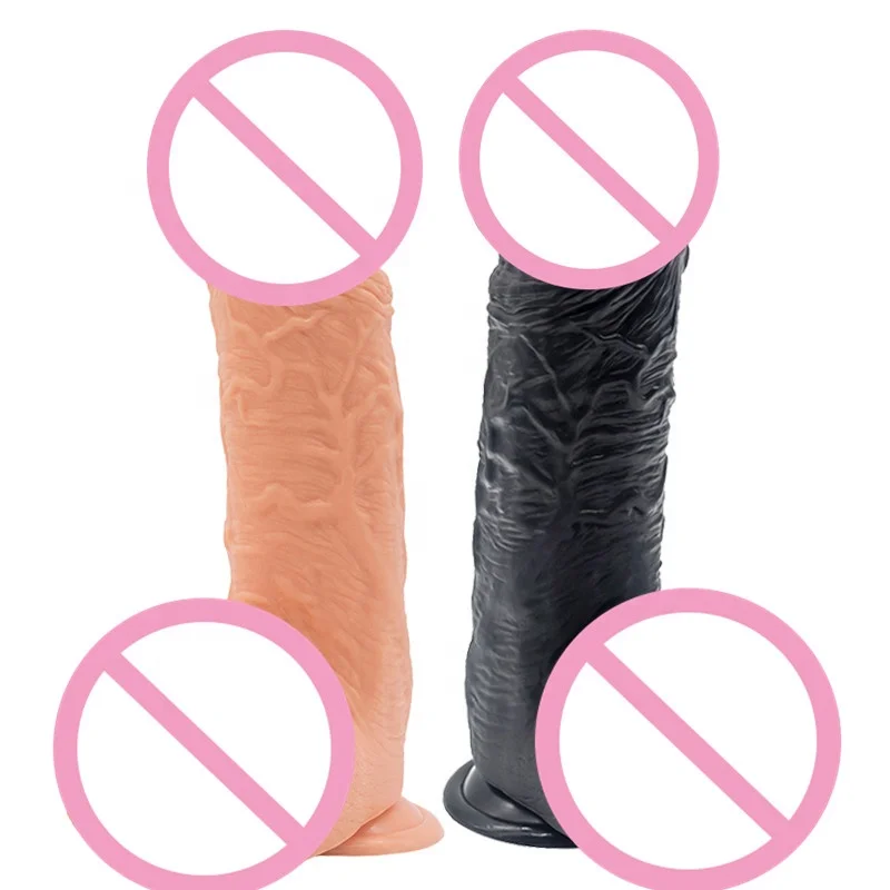 Women Sex Toys Soft Realistic Super Huge Dildo With Suction Cup