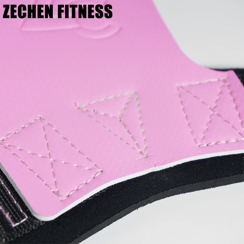 Custom Logo No-hole Carbon Fiber Leather Gymnastics Hand Grips Protector for Crossfits Weightlifting Gym Exercise Workout