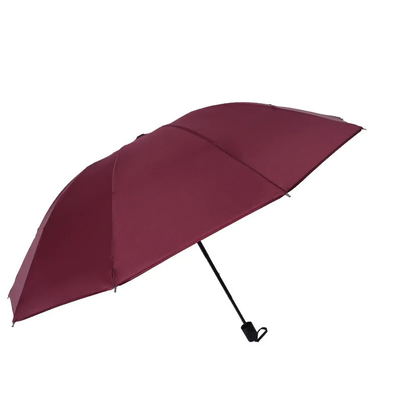 25 inch Promotional Colourful Unique Travel Custom Printed 3 Folding Umbrella For The Rain Waterproof