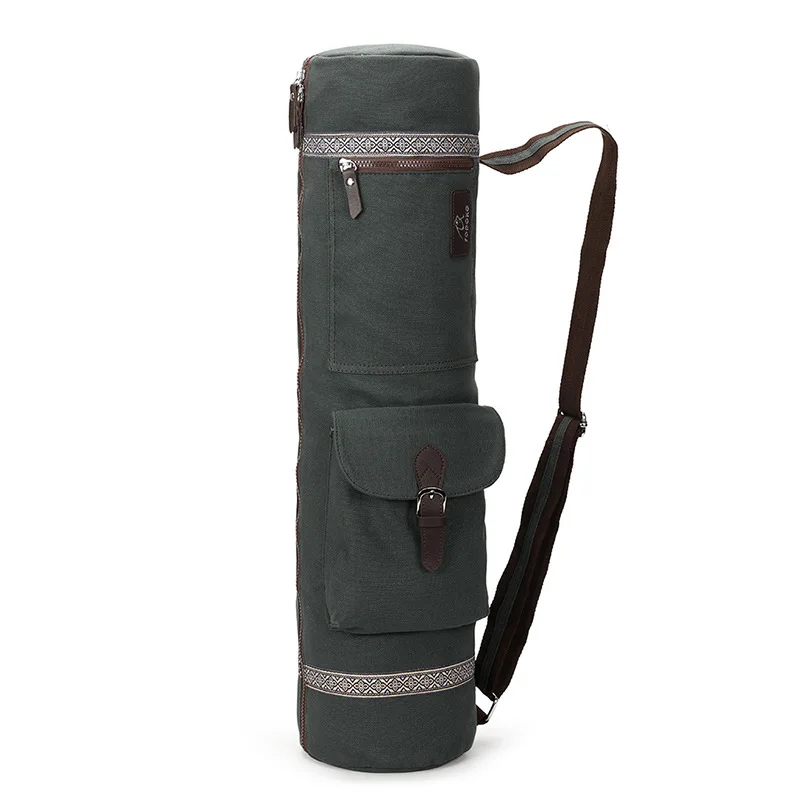 Wholesale Best Custom Logo Gym Black Light OEM Customized Trip Adult Camping Outdoor Fabric Travel Yoga Mat Set  Yoga Bag