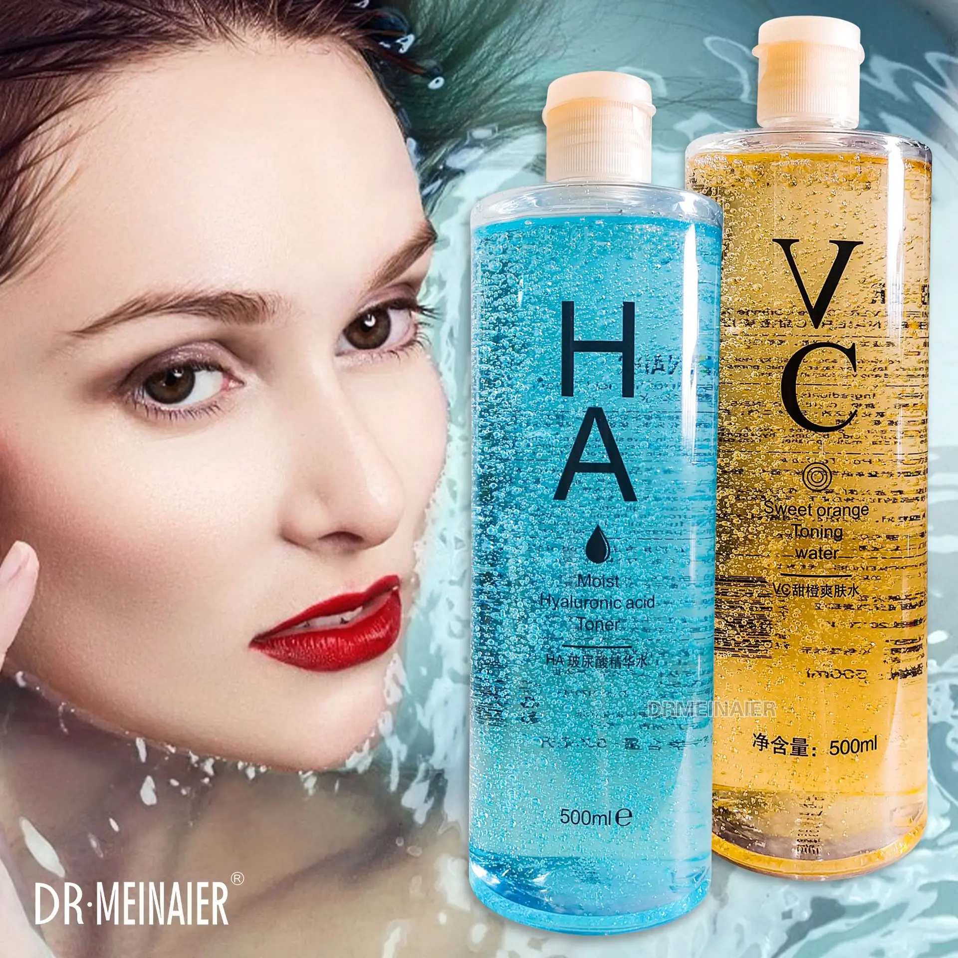 Manufacturer direct sales VC Toner moisturizing oil control deep nourishing hyaluronic acid essence water 500ml