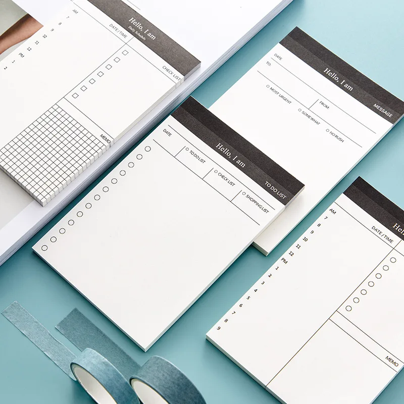 Wholesale Daily To Do List Office Memo Note Pad Business Schedule Planner