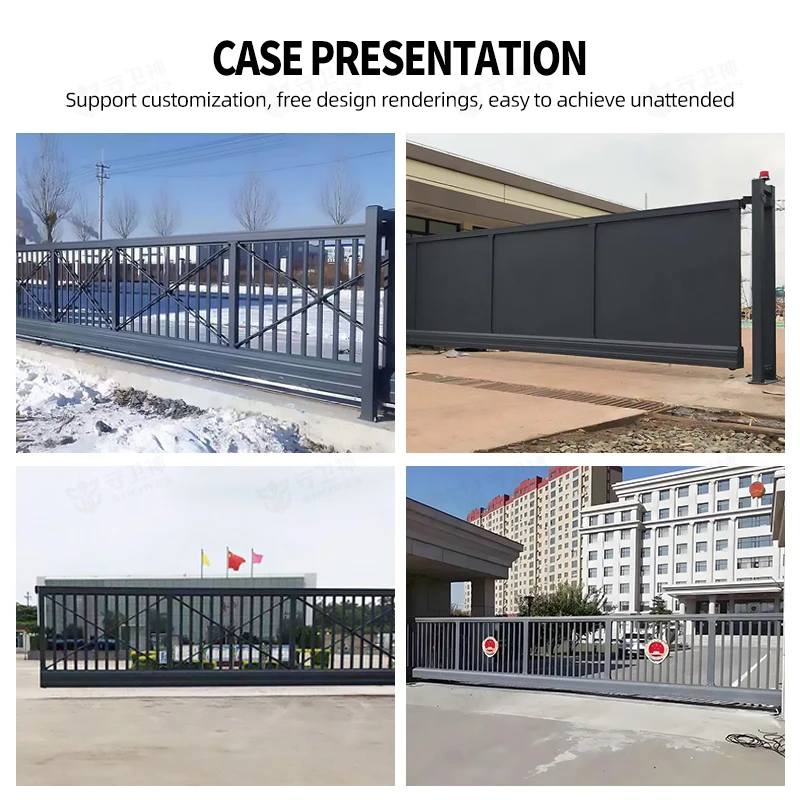 wholesale folding security gate Segmented linear gate automatic driveway retractable sliding gates