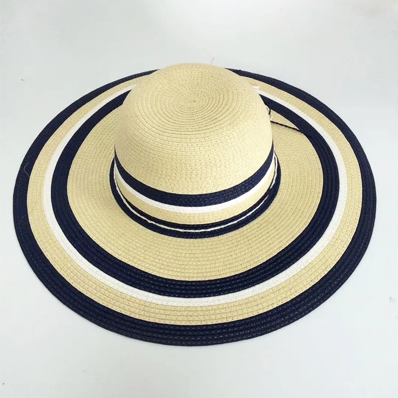 Frayed Raffia Trilby Sombrero Ecuador Pearl Spain Fedora Black Straw Woven Hat