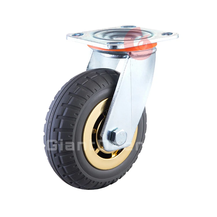 Factory Price Heavy Duty Swivel Industrial 5 Inches Solid Rubber Caster Wheel
