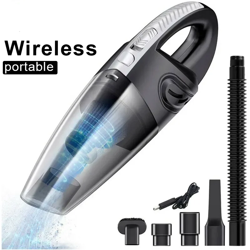 Household Home High Power 120w Cleaning Robot Chargeable Wireless Cleaner Car Handheld Vacuum Dust Collector Car cleaning Tool