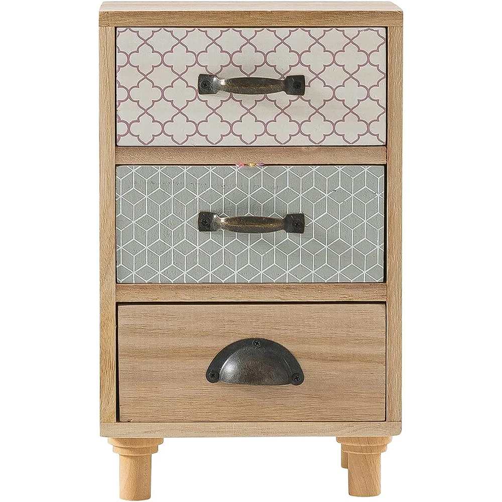 Natural Color Portable Bamboo Wooden Desk Organizer School Office Desktop Storage Organizer with Drawer