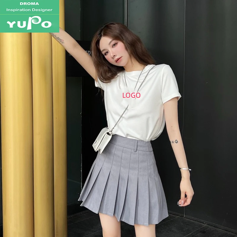 Droma high quality designer luxury t shirt fashion print casual sports t-shirt custom 100 cotton t-shirt for women