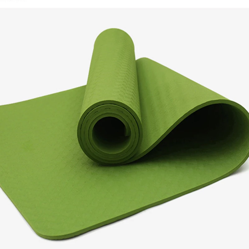Wholesale TPE Yoga Mats 4mm Non Slip Black Yoga Mat Eco Friendly High Quality Fitness Pilates Mat Manufacturer