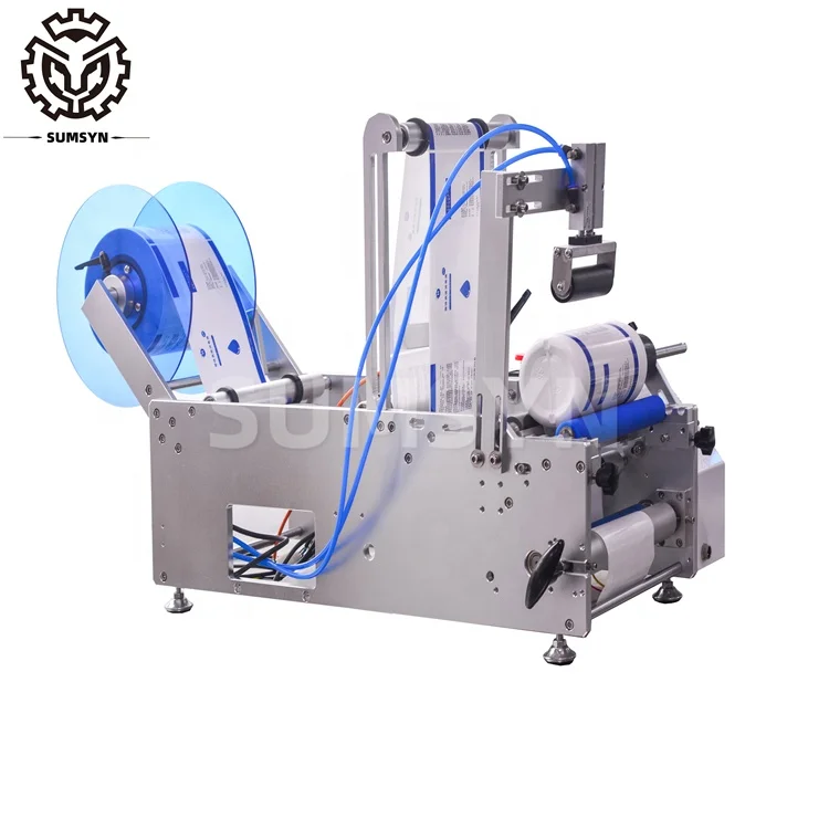 
Semi Automatic round bottle labeling machine round bottle applicator labeler round flat square chemical bottle Jar tube cans 