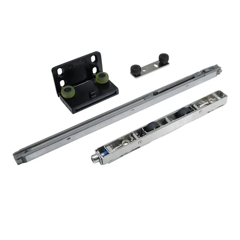 Solid Wooden Sliding Style Invisible Slide Accessories Hardware Doors System Profile Tracks Modern Ghost Door