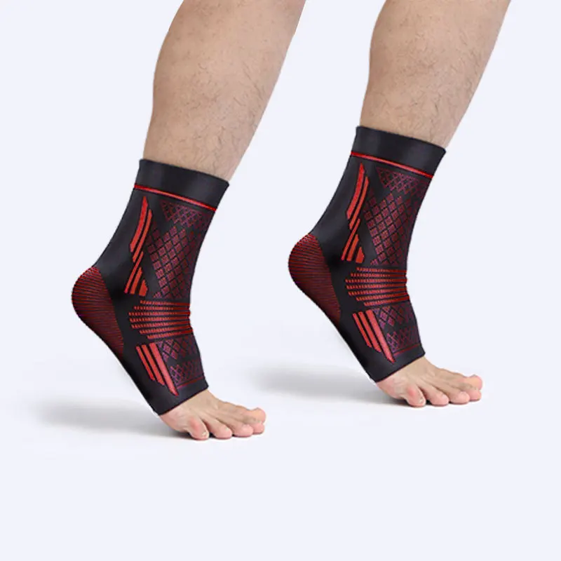 Ankle Support Sleeve Elastic & Breathable Compression Strap Ankle Braces Sports Protective Gear for Soccer Basketball Hiking