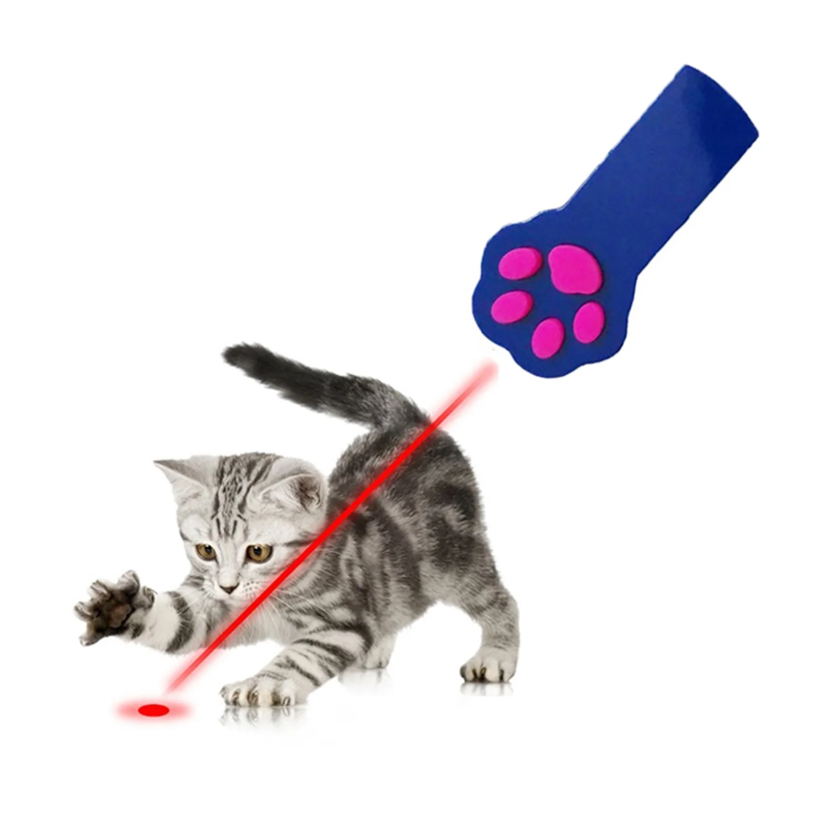 
Footprint Laser Pen Toy Infrared LED Laser Pointer Cat Supplies Funny Cat Stick Cat Toy 