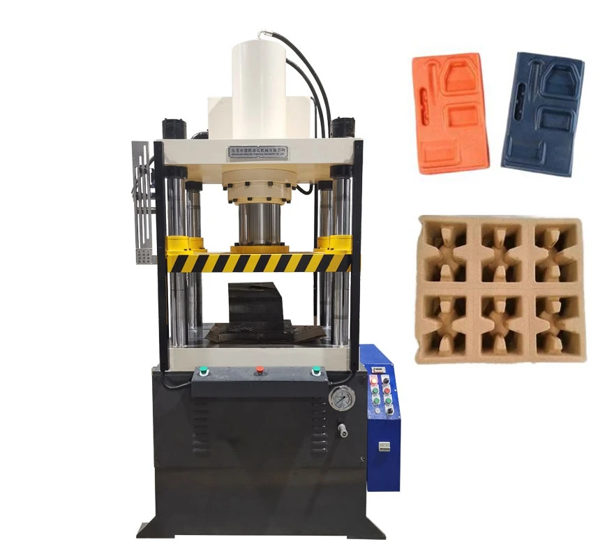 machine press red wine tray packaging paper tray electrical paper tray four-column single-acting hydraulic press