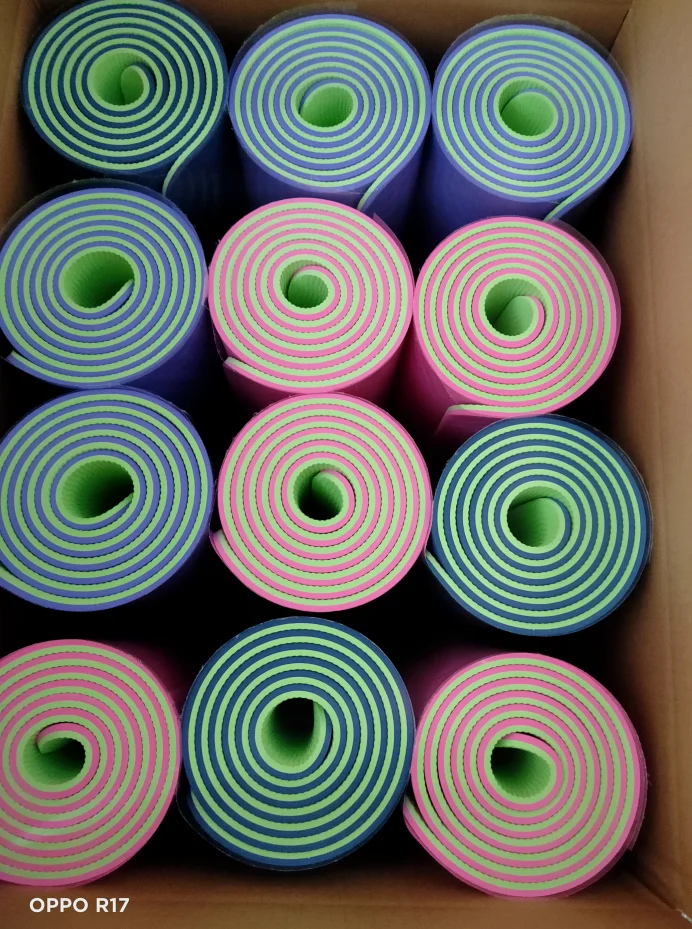 9.5 mm top quality TPE Yoga Mat Eco Friendly Private Label Anti Fatigue,High Quality Custom Logo Pilates Mat