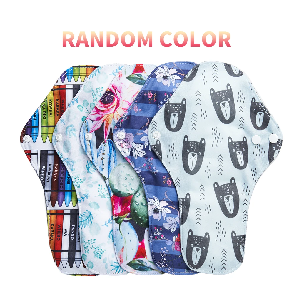 Moramonal Lower Price Random Color Menstrual Sanitary Napkin S M L Size Washable Menstrual pads for Women