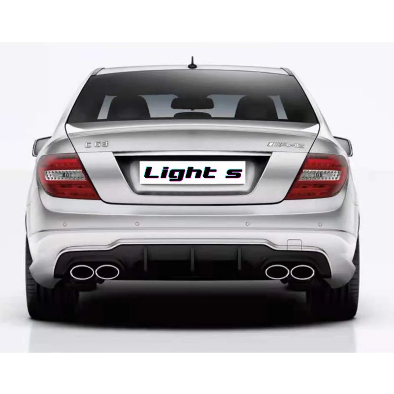 High quality auto body kit include front rear bumper assembly for Mercedes Benz C W204 2008-2014 up to C63  AMG style