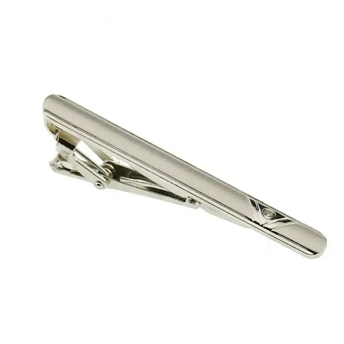 
High quality Tie Clip Mr Metal Silver Tone 