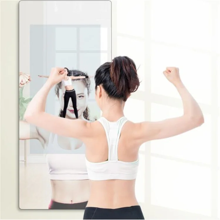 Large Interractive Workout Smart Home Trainer Electronic Glass Display fitness smart mirror for Gym Wall