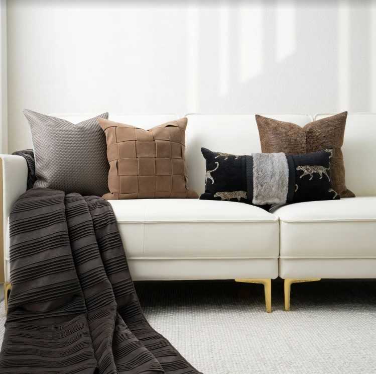 Yuanhee luxury advanced of home decoration combination pillow for hotel villa living room bedroom pillowcase cushion cover