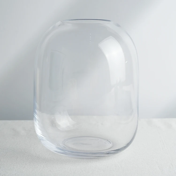 Mouth blown Lakotto wedding plants flower glass vase