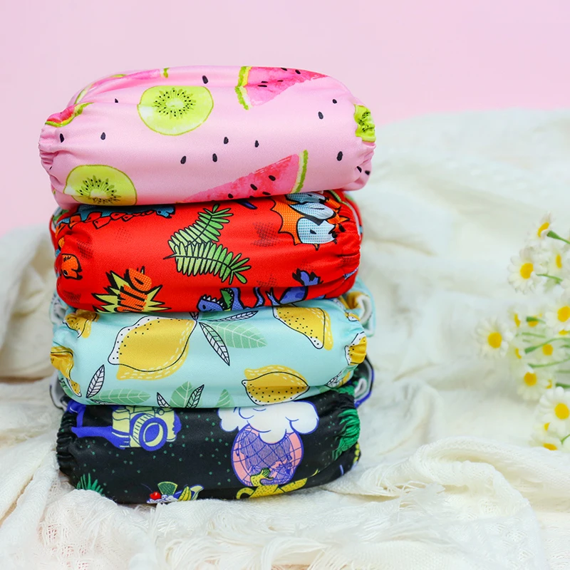 Customized Huggie Washable Baby Diapers Wholesale Reusable Baby Fabric For Cloth Diaper One Size Cloth Diaper Soft