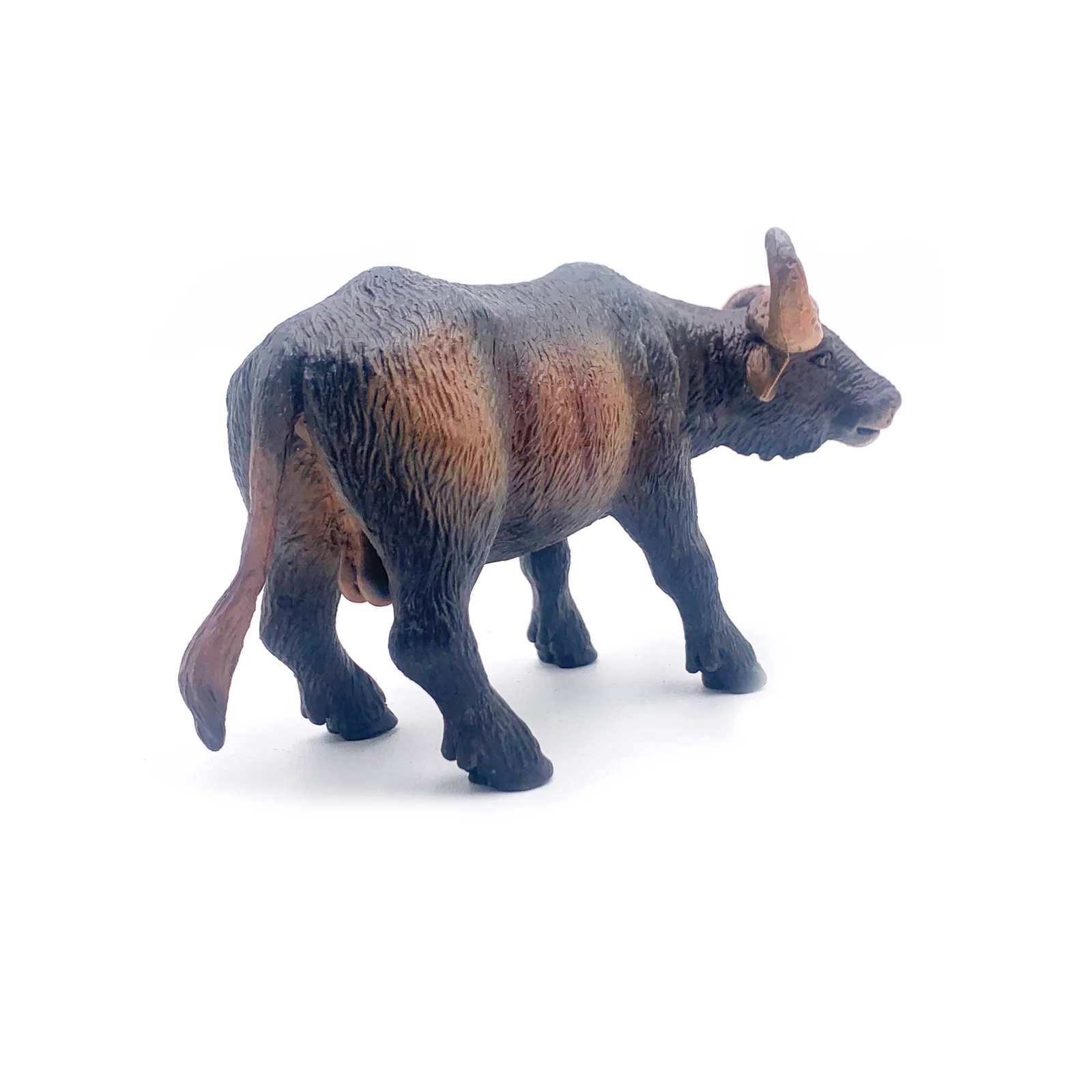 Wildlife Realistic High Quality PVC Plastic Animal Figure Toys Realistic Eco-friendly Animal Little Black buffalo  Figure Toys