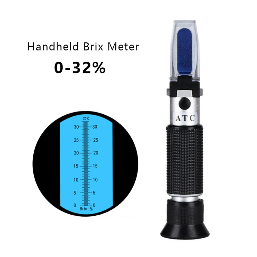Handle Brix meter fruit juice sweetness tester 0-32% Brix content refractometer