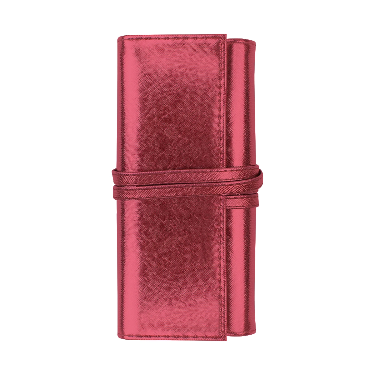 Real Crazy Horse Leather Pen Bag Roll Rope makeup brush bag