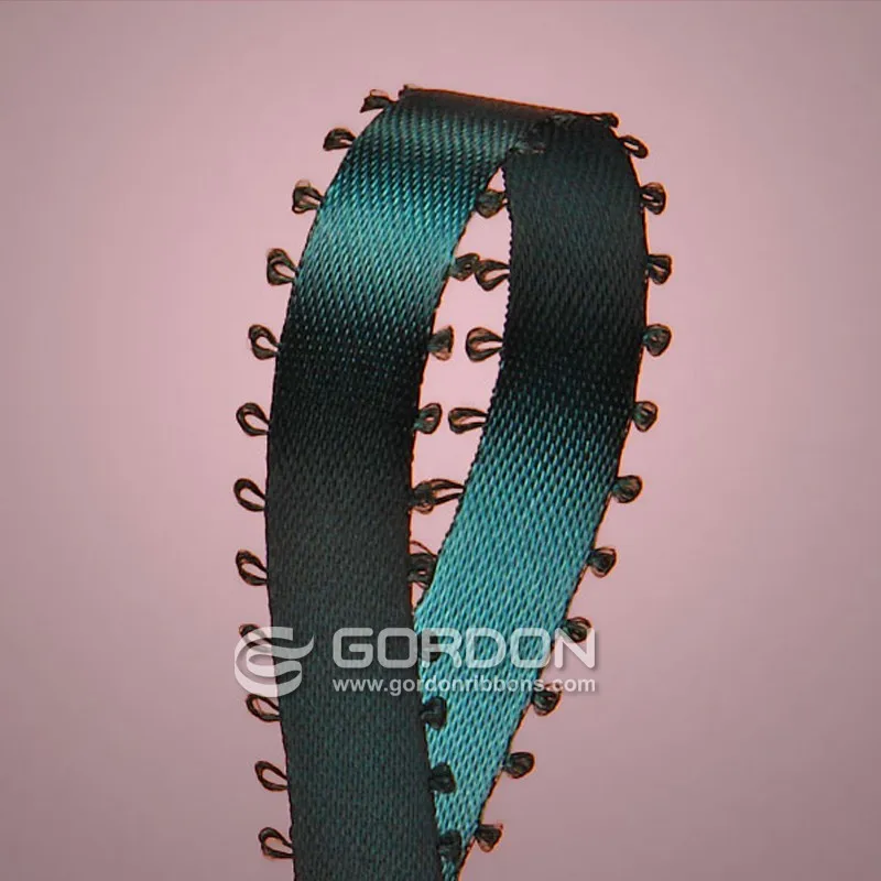 Gordon Ribbons Picot Ribbon Polyester Satin 2 Inch Ribbon 196 Color