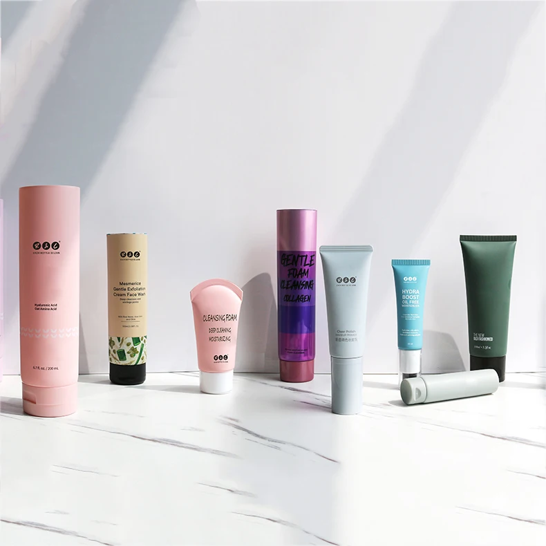 custom 10ml 15ml 30ml 50ml 100ml face soft squeeze container plastic packaging empty lotion eye hand cream cosmetic tube