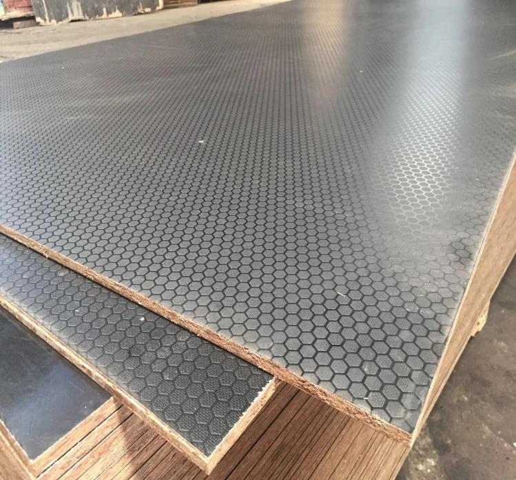 17mm 15mm 13 Ply 12 mm Stage Antiskid Premium Quality HDO Phenolic Glue Film Faced Plywood Full Birch Core Anti-Slip Wire Mesh