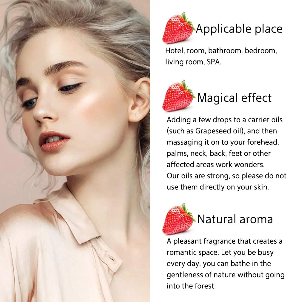 Organic Strawberry Essential Oil 10mL - 100% Pure Natural Strawberry Seed Cold Pressed |  Full Custom - Logo, Packing, Etc...