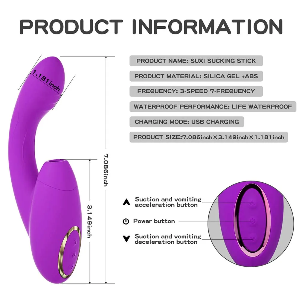 YouQDOLL New Arrival USB Rechargeable Sex Toys G Spot Sucking Vibrator Sex Toys For Women Vagina