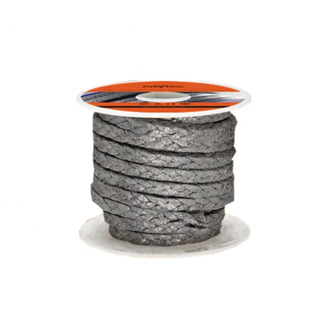 Сальниковое уплотнение для водяного насоса, компрессионная упаковка, сетка из проволоки Inconel с покрытием для упаковки сальника, Графитовая веревка